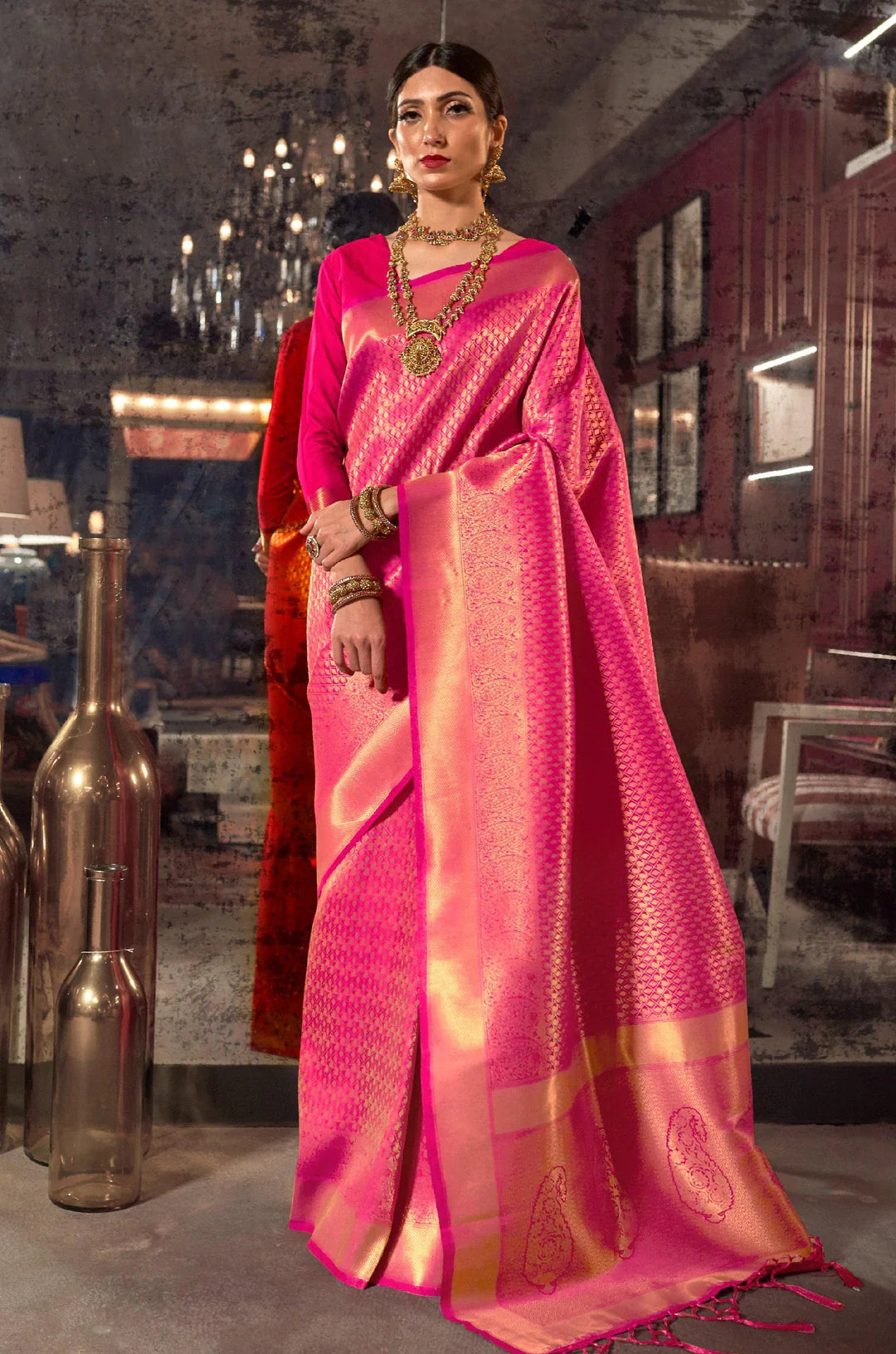 Pink Wedding Sarees